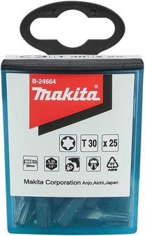 Atsuktuvų antgalių komplektas Makita B-24664, T30, 25 mm, 1/4"