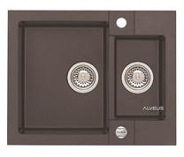 Кухонная мойка Alveus Rock 80 G03 M, масса камня, 59.5 см x 47.5 см x 16 см, коричневый цв.