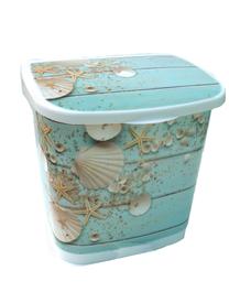 Prügikast Karo-Plast 23906, sinine v./valge v./helesinine v., 10 l, 32 cm x 21.3 cm