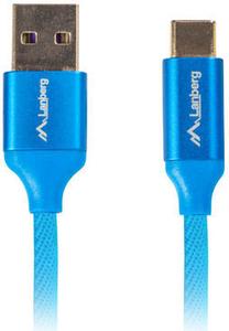 Провод Lanberg USB To Type-C USB, USB Type-C, 0.5 м, синий цв.