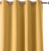 Naktinė užuolaida Room99 Aura, geltona sp., 140 cm x 250 cm