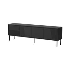 Телевизионный шкаф Abi, черный цв., 200 см x 38 см x 62 см