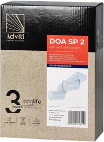 Šviestuvas lubų Orno Doa SP 2, GU10, 2 x 7 W, balta sp. / balta sp.