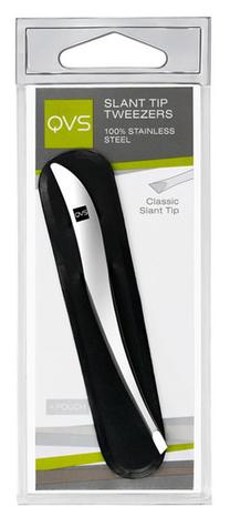 Kosmētiskā pincete, uzacīm QVS Classic Slant Tip Tweezers