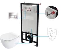 Pakabinamojo unitazo komplektas potinkinis Deante Silia, 51.5 cm x 36.5 cm