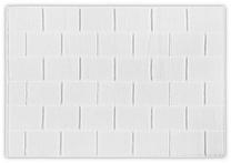 Vonios grindų kilimėlis Foutastic Tile 581CAN1531, balta sp., 80 cm x 50 cm
