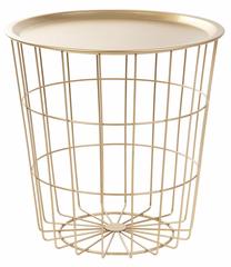 Kavos staliukas Homla Scandi, aukso, 41 cm x 41 cm x 41 cm