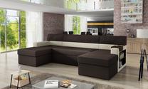 Kampinė sofa Markos Jasmine 29, Soft 33, ruda sp./smėlio sp., dešininė, 159 x 310 cm x 90 cm