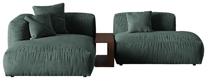 Modulinė sofa Micadoni Martina, šviesiai žalia sp., kairinė, 292 x 176 cm x 75 cm