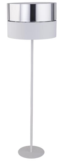 Stāvlampa TK Lighting Hilton Silver 5470, 60 W, E27, balta krās./sudraba krās.