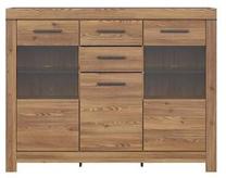 Komoda Balin S365-KOM1D2W2S-MSZ, ruda sp., 124.5 cm x 45 cm x 160 cm