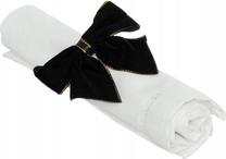 Žiedų servetėlėms rinkinys Atmosphera Bow, 100 mm x 50 mm, juoda sp.