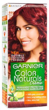 Matu krāsa Garnier Color Naturals, fiery pure red krās., 660, 60 ml