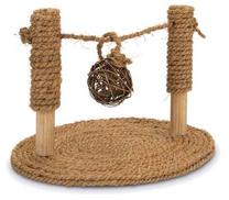 Grauzēju rotaļlieta Beeztees Coconut Rope Bridge, 19 cm x 24 cm x 16.5 cm, brūna krās.