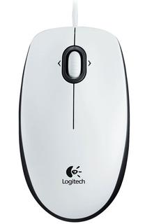 Vadu datora pele Logitech B100, balta krās./melna krās.