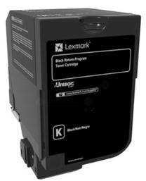 Тонер Lexmark 74C20KE, черный цв.
