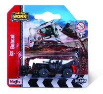 Statybos transporto priemonės Maisto Mini Work Machines Bobcat 15531, balta sp./juoda sp.