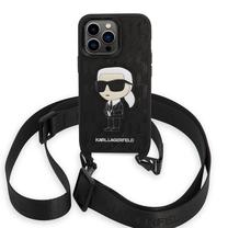 Telefona vāciņš Karl Lagerfeld KLHCP14XSTKMK, melna krās., Apollo
