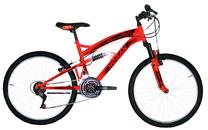 Vaikiškas dviratis, kalnų Henry Hogan MTB Full Susp, oranžinė sp., 24"