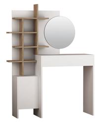 Kosmetinis staliukas Kalune Design Mup 855DTE4303, ąžuolo sp./balta sp., 151 cm x 105 cm x 35 cm