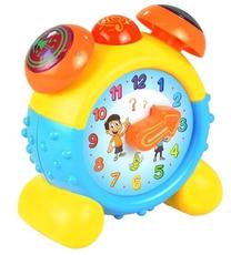 Обучающая игрушка Lean Toys Alarm Clock LT976, 12 см, многоцветный