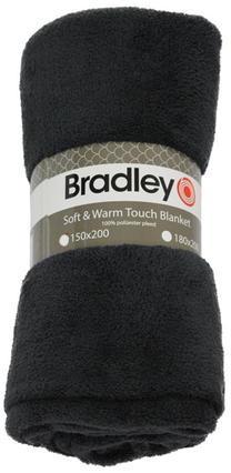 Pleds Bradley Plaid, pelēka krās., 200 cm x 180 cm