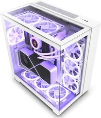 Kompiuterio korpusas NZXT Nzxt H9 Elite, skaidri sp./balta sp.
