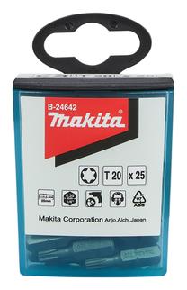 Набор битов для отверток Makita B-24642, T20, 25 мм, 1/4"