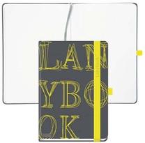 Užrašų knygelė Lanybook Piezīmju grāmatiņa, A5, geltona sp./pilka sp.