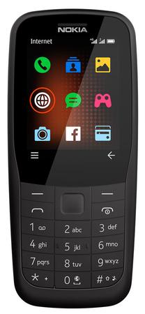 Кнопочный телефон Nokia 220, 24 MB, черный цв.