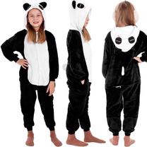 Pižama vaikams, panda Springos HA5067, balta sp./juoda sp., 120 cm