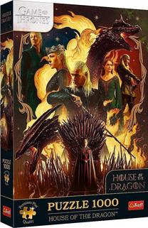Dėlionė Trefl Game Of Thrones House Of The Dragon 12068, 68.3 cm x 48 cm, 1000 vnt., įvairių spalvų