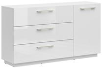 Komoda FL Smart S477-KOM1D3S/KPL-BAL/BIP, balta sp., 88.5 cm x 42 cm x 160.5 cm