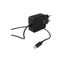Telefono įkroviklis Hama, USB Type C/AC, juoda sp.