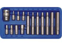 Skrūvgriežu uzgaļu komplekts, komplekts Vorel 66720, H12, 75 mm, 4 - 12 mm, 1/2", Ø10 mm