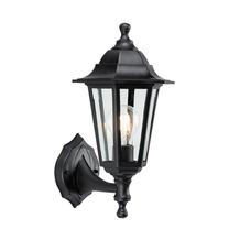 Āra sienas lampa Endon Bayswater 40045, 60W, E27, IP44, melna krās., 17 cm x 35.5 cm