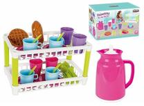 Игрушечный чайный сервиз Artyk Set of dishes with dryer, многоцветный