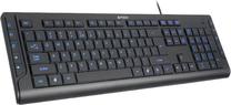 Laidinė kompiuterio klaviatūra A4Tech KD-600L, EN/RU, juoda sp.