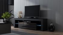 ТВ стол Pro Meble Milano 160, черный цв., 160 см x 35 см x 45 см