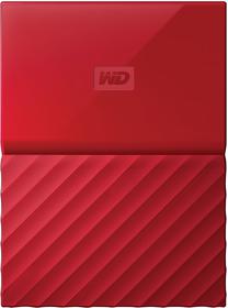 Cietais disks Western Digital My Passport, HDD, 3 TB, sarkana krās.
