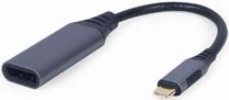 Adapteris Gembird USB Type-C to DisplayPort A-USB3C-DPF-01 USB Type-C, Display port female, 0.15 m, pelēka krās.
