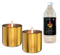 Žvakė TenderFlame, 4.5 h, 2 vnt., aukso sp.