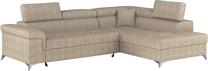 Kampinė sofa Eridano Amore 18, smėlio sp., 202 x 275 cm x 88 cm