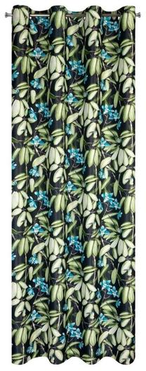 Naktinė užuolaida ZKPT-01, juoda sp./žalia sp., 140 cm x 250 cm