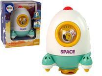 Игрушка для ванны Lean Toys Rocket 13270, белый цв./зеленый цв.