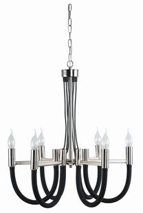 Valgusti rippuv Light Prestige Como LP-90103/6P BK 5907796365182, E14, 6 x 40 W, hõbe v. / must v.