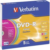 Ierakstāms kompaktdisks Verbatim 43557, 4.7 GB, 5gab.