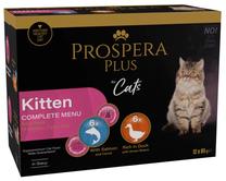 Mitrā kaķu barība Prospera Plus Cat Pouch Mix, 0.085 kg, 12 gab.