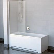 Dušo sienelė Ravak CVS1-80 L, 80 cm x 140 cm, skaidri sp./balta sp./grūdintas