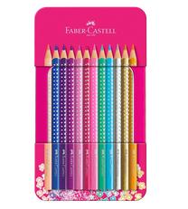 Spalvoti pieštukai Faber Castell Sparkle Colour, 12 vnt.